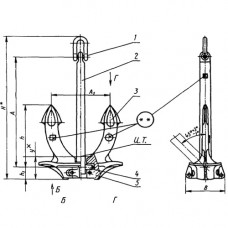 Якорь Холла 14000 кг ГОСТ 761-74